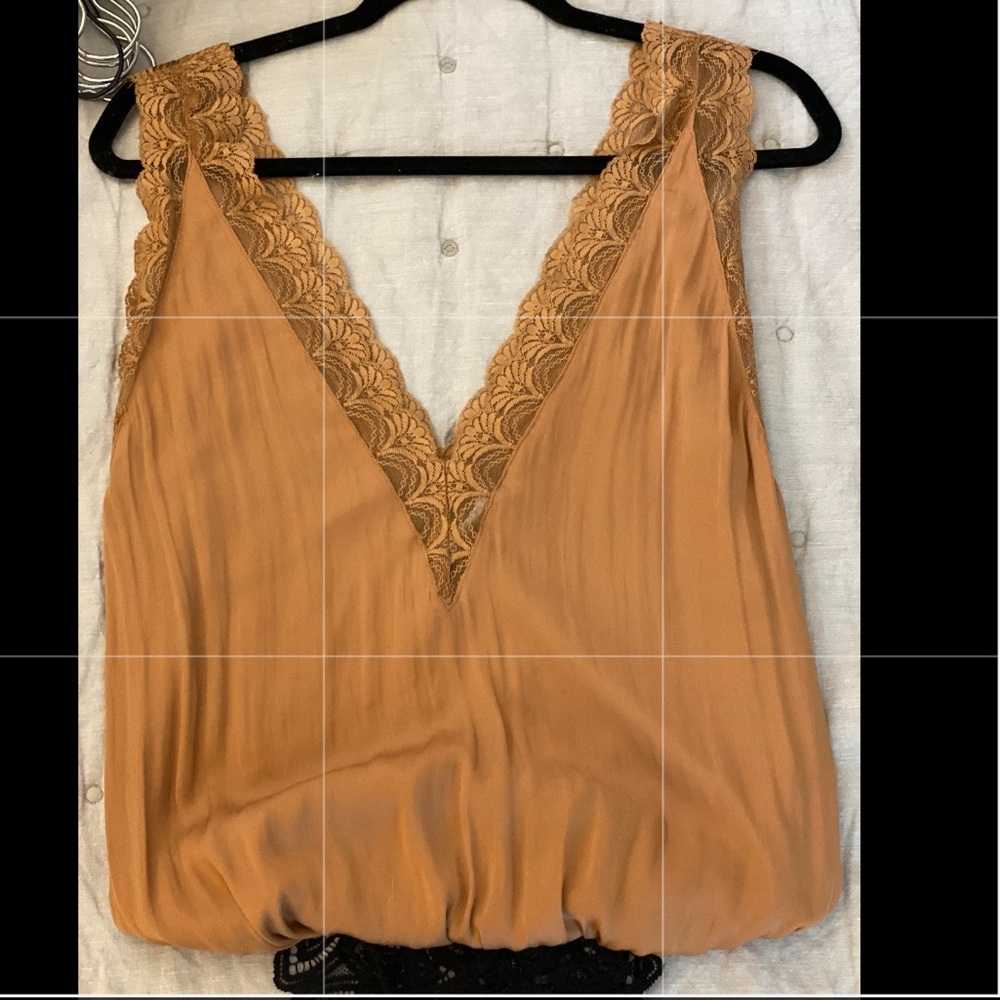 Free people Silk tank bodysuit